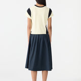 Bassike Moto Baby T-Shirt in Lemon Sorbet and Black