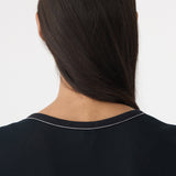 Bassike Sheer Rib V-Neck Muscle Tank in Black - outfit inspiration