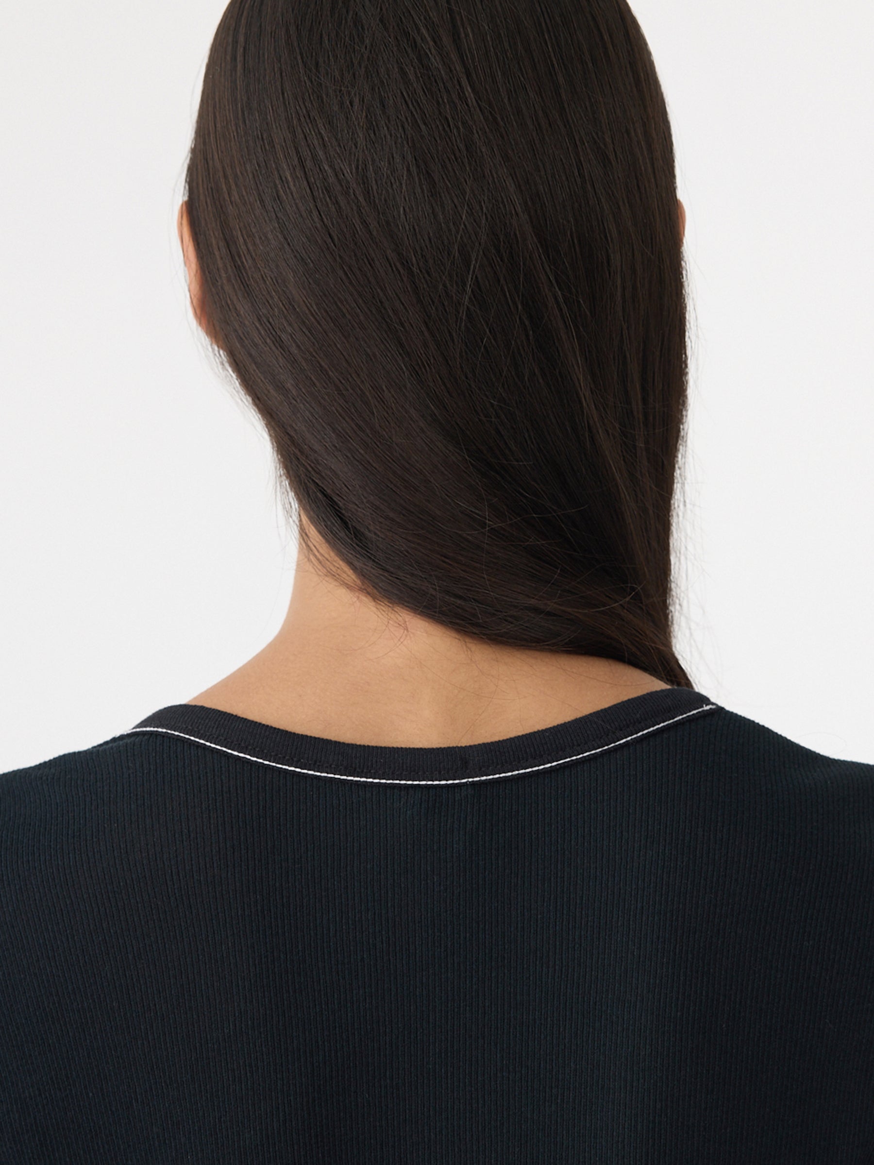 Bassike Sheer Rib V-Neck Muscle Tank in Black - outfit inspiration
