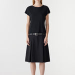 Bassike Slub Heritage Baby T-Shirt in Black - side view
