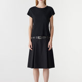 Bassike Slub Heritage Baby T-Shirt in Black - side view