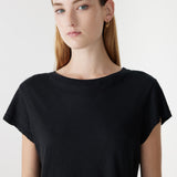 Bassike Slub Heritage Baby T-Shirt in Black - styled look
