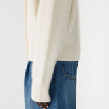 Bassike Superfine Merino Cardigan in Natural