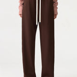 Bassike Twill Pinstitch detail pant in Carob