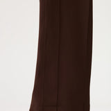Bassike Twill Pinstitch detail pant in Carob