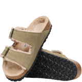 Birkenstock Arizona Shearling Taupe Suede (Narrow)