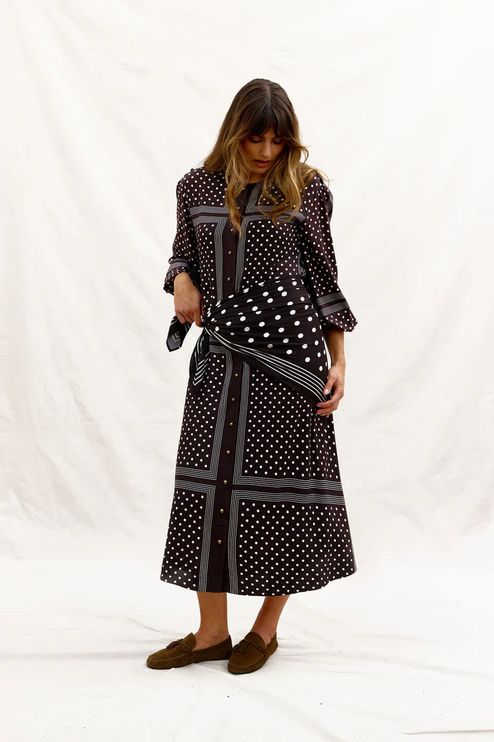 Binny Hot Chocolate Shirt Dress