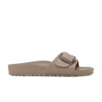 Birkenstock Madrid Big Buckle EVA Sandal in Grey Taupe Narrow - side view