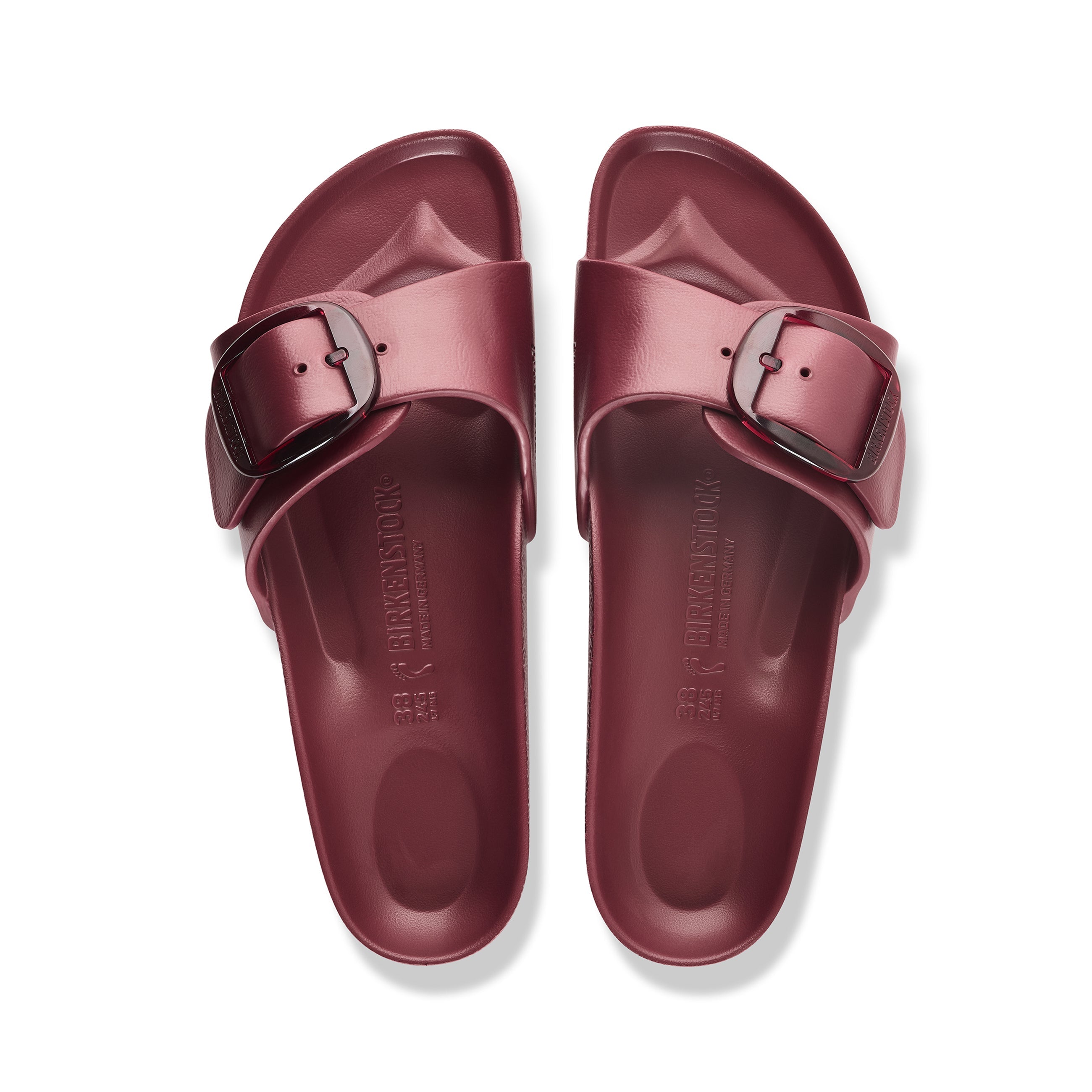 Birkenstock Madrid Big Buckle EVA Sandal in Zinfandel Narrow - detail view
