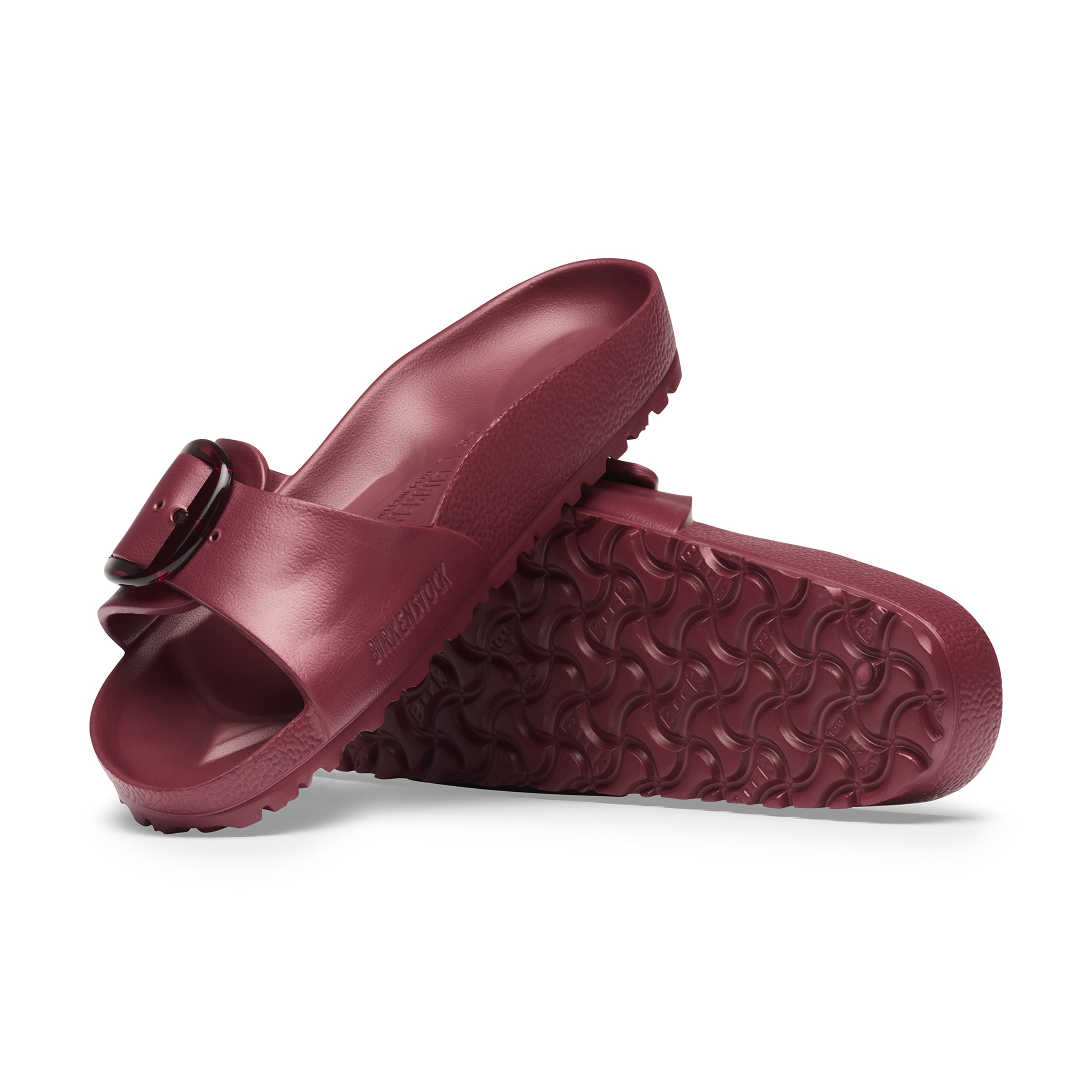 Birkenstock Madrid Big Buckle EVA Sandal in Zinfandel Narrow - styled look