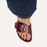 Birkenstock Madrid Big Buckle EVA Sandal in Zinfandel Narrow - close up