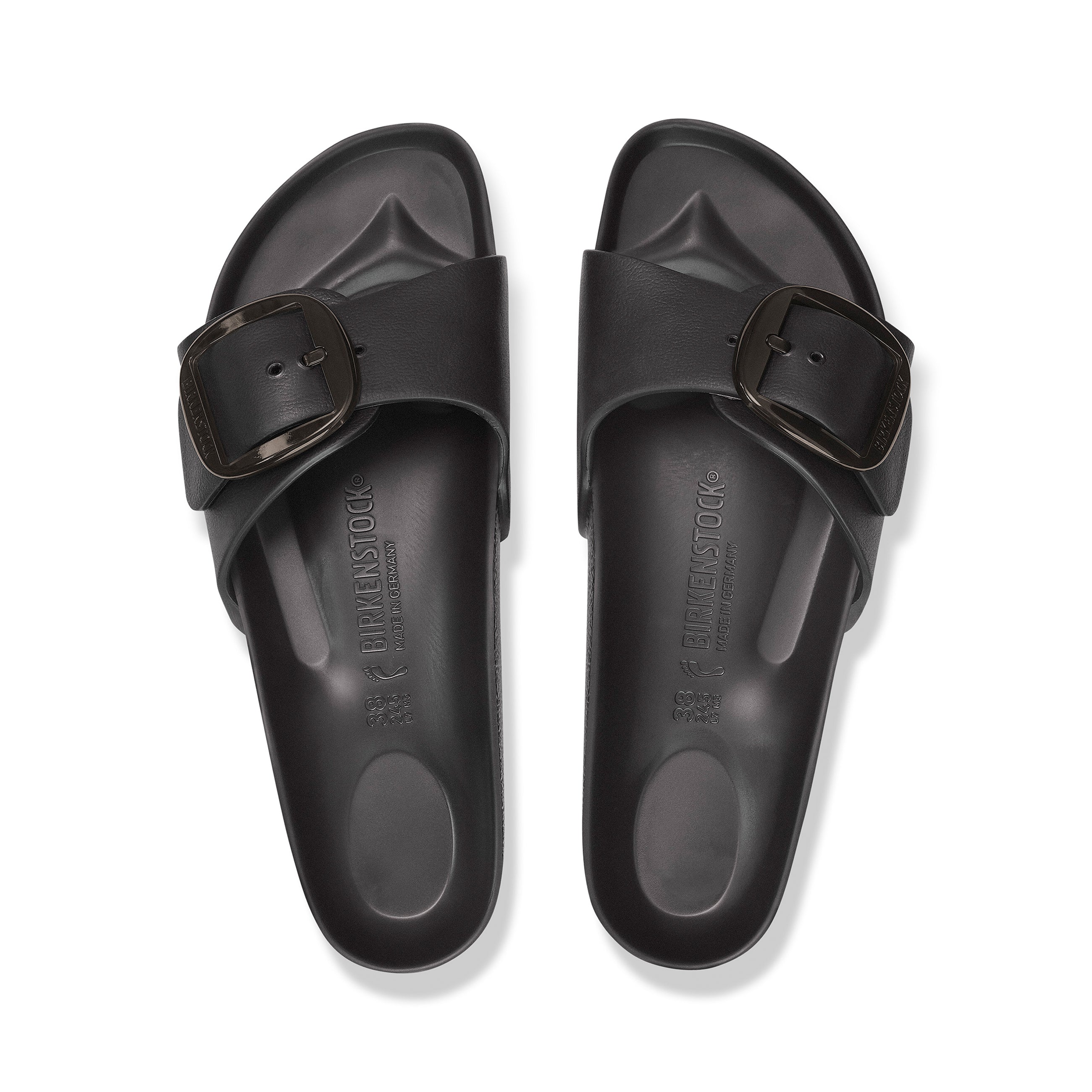 Birkenstock Madrid EVA Big Buckle in Black - detail view