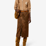 Isabel Marant Bisane Skirt in Brown - side view