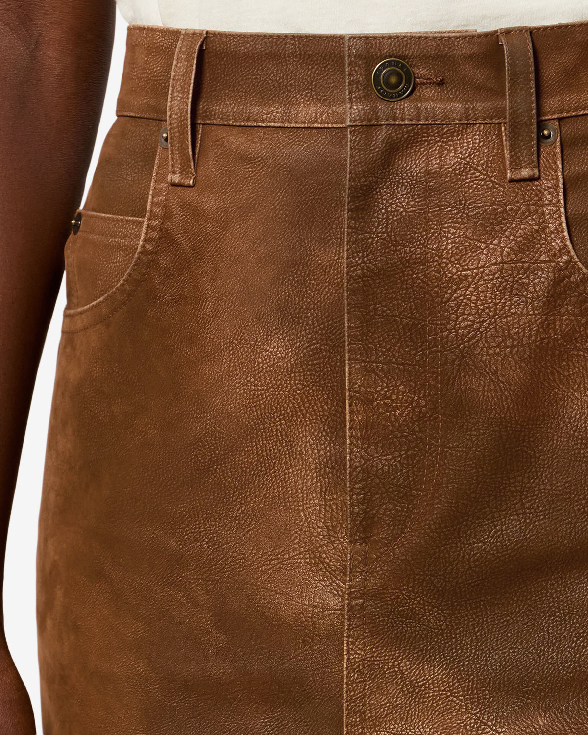 Isabel Marant Bisane Skirt in Brown - detail view