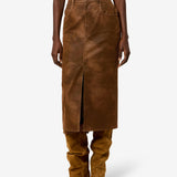 Isabel Marant Bisane Skirt in Brown - styled look