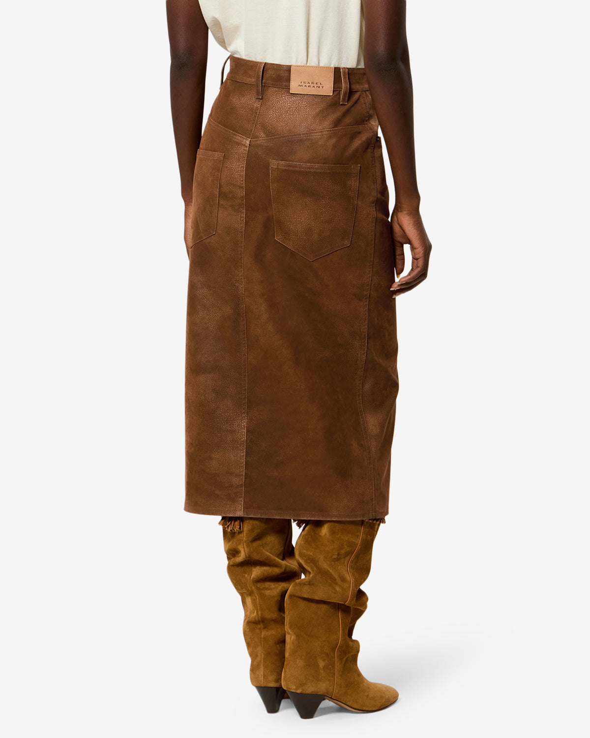 Isabel Marant Bisane Skirt in Brown - outfit inspiration