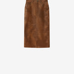 Isabel Marant Bisane Skirt in Brown - close up