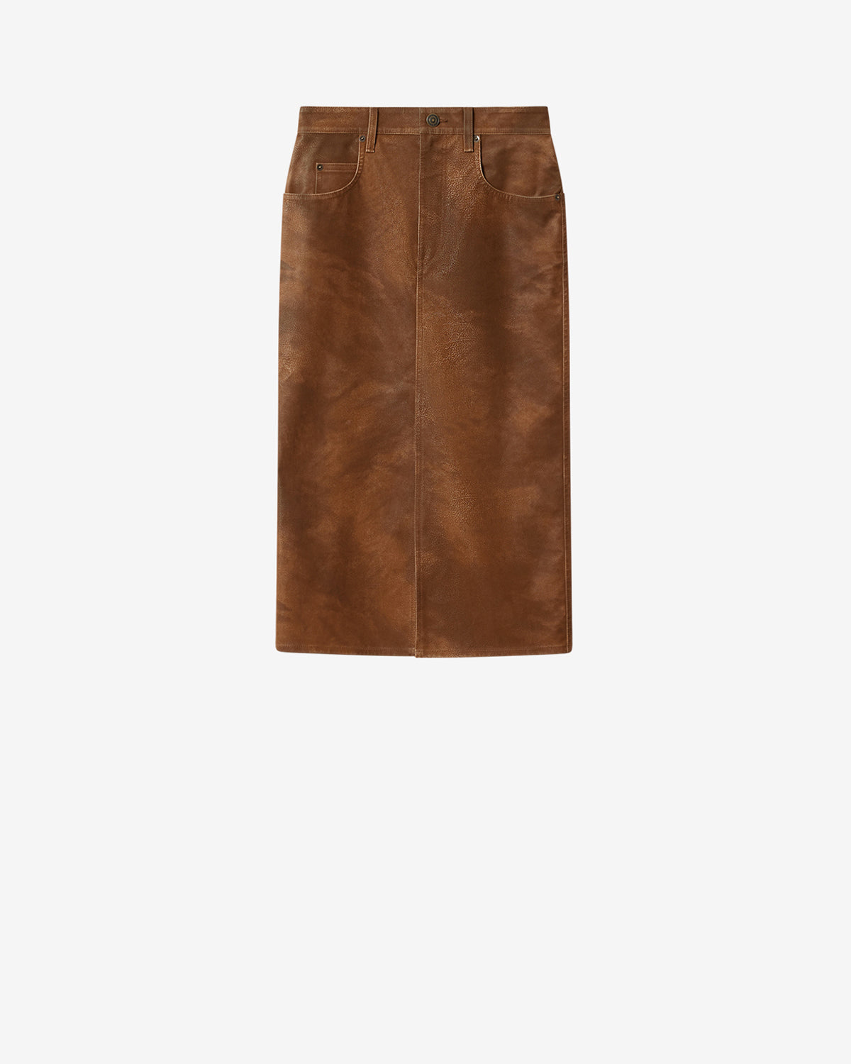 Isabel Marant Bisane Skirt in Brown - close up