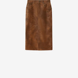 Isabel Marant Bisane Skirt in Brown - close up