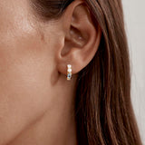 By Charlotte Breathe In Stillness Hoops in 18k Gold Vermeil