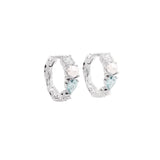 By Charlotte Breathe In Stillness Hoops in Sterling Silver