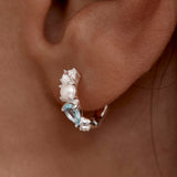 By Charlotte Breathe In Stillness Hoops in Sterling Silver
