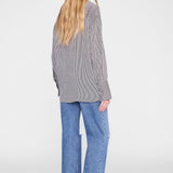 Anine Bing Bridget Shirt in White and Black Stripe
