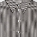 Anine Bing Bridget Shirt in White and Black Stripe