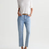 Ag Jeans Brinley Crop in Gold Country - side view