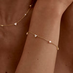 By Charlotte Moonlit Bloom Pearl Bracelet in 18K Gold Vermeil