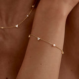 By Charlotte Moonlit Bloom Pearl Bracelet in 18K Gold Vermeil