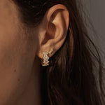 By Charlotte Crystal Dust Hoops in 18K Gold Plated