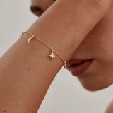 By Charlotte Celestial Skies Charm Bracelet in 18K Gold Vermeil