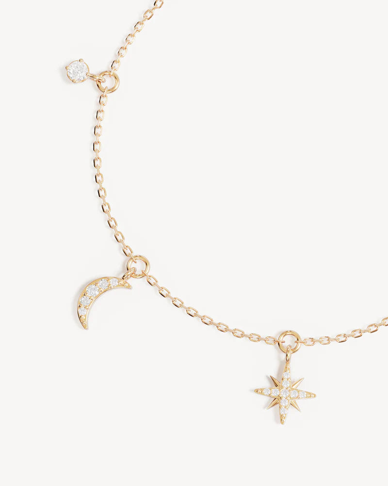 By Charlotte Celestial Skies Charm Bracelet in 18K Gold Vermeil