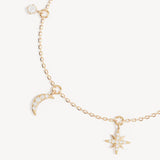 By Charlotte Celestial Skies Charm Bracelet in 18K Gold Vermeil