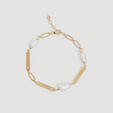 By Charlotte Connected by Love Engravable Pearl Bracelet in 18K Gold Vermeil