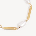 By Charlotte Connected by Love Engravable Pearl Bracelet in 18K Gold Vermeil