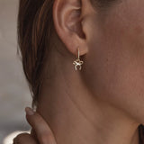 By Charlotte Forever More Bow Hoops in 18K Gold Vermeil