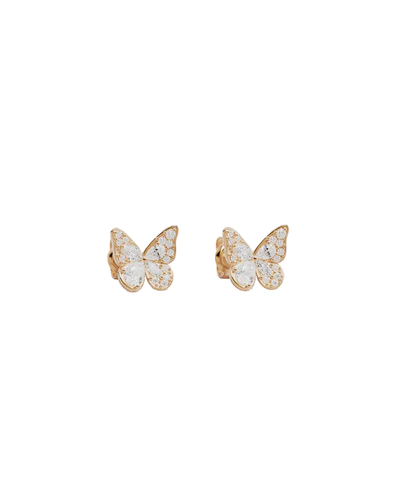 By Charlotte I Believe, I Become Stud Earrings in 18K Gold Vermeil