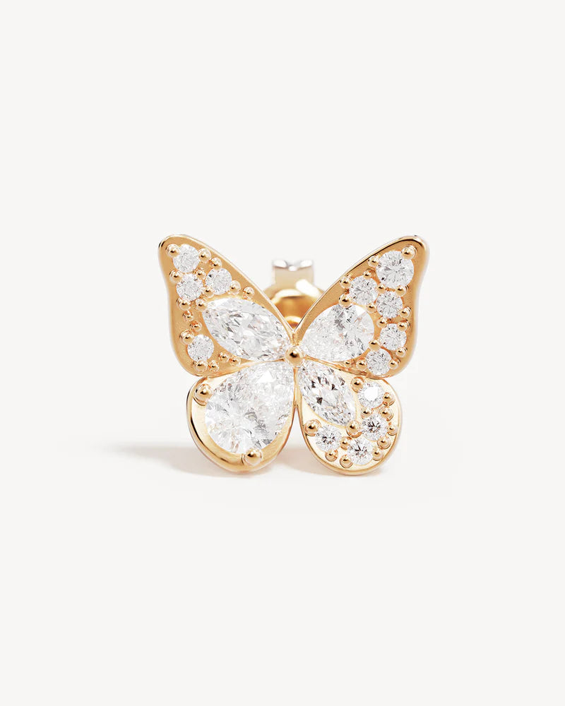 By Charlotte I Believe, I Become Stud Earrings in 18K Gold Vermeil