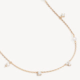 By Charlotte Moonlit Bloom Pearl Choker in 18K Gold Vermeil
