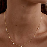 By Charlotte Moonlit Bloom Pearl Choker in 18K Gold Vermeil