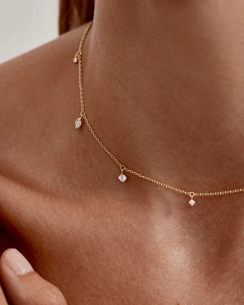 By Charlotte Scattered Light Choker in 18K Gold Vermeil