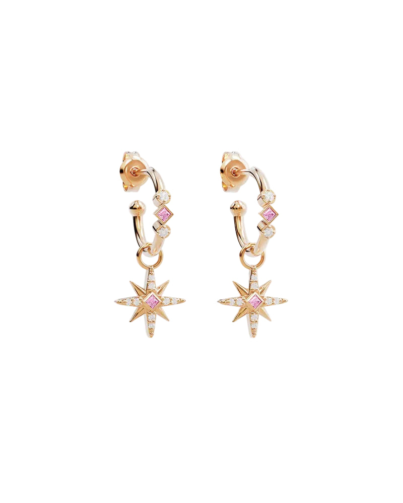 By Charlotte Starry Night Hoops in 18K Gold Vermeil