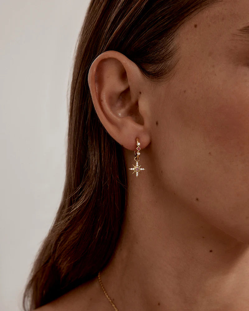 By Charlotte Starry Night Hoops in 18K Gold Vermeil