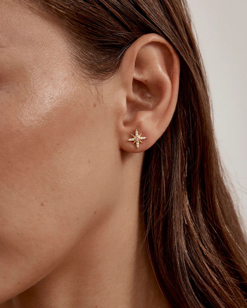 By Charlotte Starry Night Stud Earrings in 18K Gold Vermeil