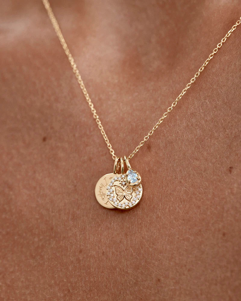 By Charlotte With Freedom I Become Necklace in 18K Gold Vermeil