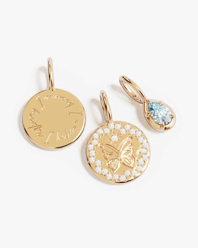 By Charlotte With Freedom I Become Necklace in 18K Gold Vermeil