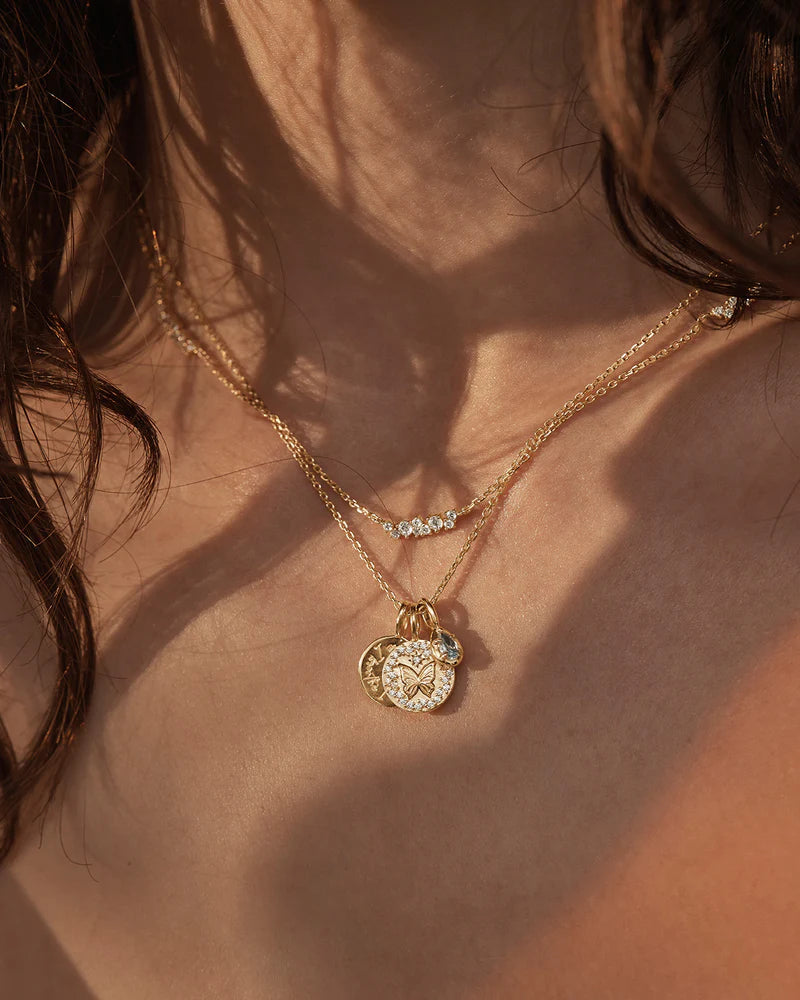 By Charlotte With Freedom I Become Necklace in 18K Gold Vermeil