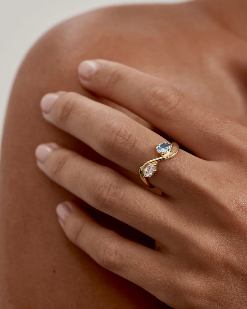 By Charlotte With Freedom I Become Ring in 18K Gold Vermeil